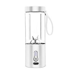 New Portable Electric Juicer Cup, 530ml Fruit Juice Mixer for Work, Camping, and Travel, White