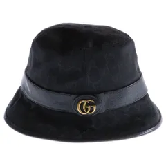 最終値下げ‼️GUCCI ブラック バケットハット Lサイズ ユニセックス GUCCI ブラック バケットハット Lサイズ ユニセックス