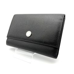BVLGARI 二つ折り財布 ビーゼロワン ロゴマニア レザー ブラック