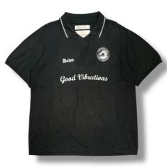 参考上代35200円 DAIRIKU 23AW Lame Soccer Uniform Knit Pullover ラメサッカーユニフォームニットプルオーバー ポロシャツ ダイリク 23AW K-9 L 78726A4