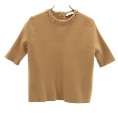 ZARA KNIT ザラニット 半袖 ニット S ブラウン セーター レディース 古着
