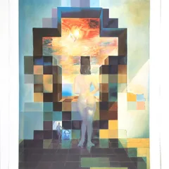 真作保証 サルバドール・ダリ リトグラフ「リンカーンの肖像に変容する