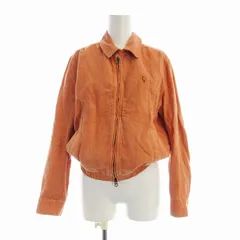 ポロ バイ ラルフローレン Polo by Ralph Lauren ブルゾンジャケット ジップアップ 麻 リネン XS オレンジ 41381 /EEのサムネイル