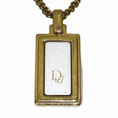 クリスチャンディオール　Dior　ロゴプレート　ブランド小物　ネックレス　レディース