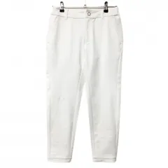 ゾーイ ジョガーパンツ 白 無地 後ポケットロゴ レディース 36(S) ゴルフウェア ZOY
