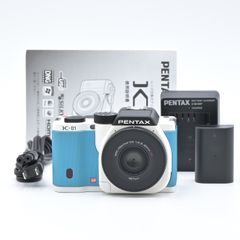 PENTAX ペンタックス K-01 ブルー ホワイト レンズキット DA40mmF2.8XS ミラーレス一眼レフカメラ【中古】