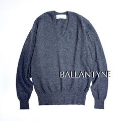 cj66 BALLANTYNE CASHMERE カシミヤ100% Vネック セーター 長袖 ニット