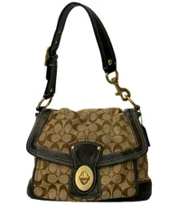 【希少美品】COACH コーチ ワンショルダー ターンロックY2K 10338 希少 コーチ ターンロック ハンドバッグ ワンショルダー