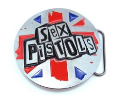 SEX PISTOLS Union Jack ベルト用 バックル UK セックスピストルズ Circleタイプパンクロック バックル London SOHO ストリートマーケットから直輸入♪