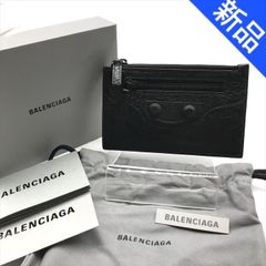 新品未使用 BALENCIAGA バレンシアガ ルシティ ロング コイン カード ケース ホルダー 財布 ブラック 国内未発売カラー m14297