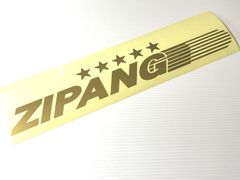 当店オリジナル　ZIPANG=５つ星　【5cm x 30cm】　カッティング・切文字ステッカー