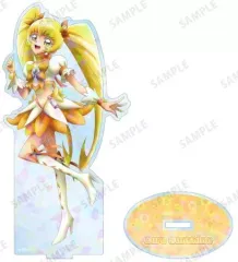 【中古】アクリルスタンド・アクリルパネル キュアサンシャイン ホログラムBIGアクリルスタンド 描き下ろしイラスト 「ハートキャッチプリキュア!」