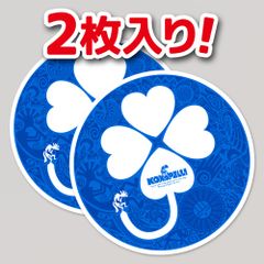 ココペリ×身体障がい者支援標識ステッカー 丸形 マグネットタイプ 2枚入