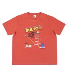 【新品】【ダルトン】夏物売り尽くし　DULTON T-SHIRT DIY LIGHT BLUE Tシャツ　赤　レッド　半袖　L