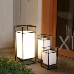 路地燈籠 足元行灯　二張(2基1セット) 茶道具　和風インテリア 路地燈籠 足元行灯二張(2基1セット) 茶道具和風インテリア