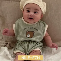 子供服 夏 ベビー服 赤ちゃん ロンパース 半袖 半ズボン 綿 コットン パジャマ 部屋着 ルームウェア 可愛い 男の子 女の子 保育園 外出服 dtfP769