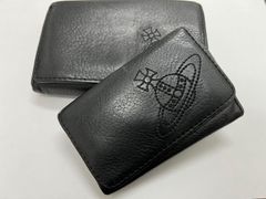 Vivienne Westwood ヴィヴィアンウエストウッド 財布 キーケース 2点セット 三つ折り オーブ ステッチ 刺繍 ロゴ