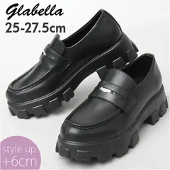☆ BLACK ☆ glabella SQUARE TOE DERBY SHOES glabella グラベラ ローファー 厚底 ドレスシューズ シューズ 厚底ソール トラックソール コインローファー 軽量 PUレザー やわらかい 柔らかい 履きやすい 合皮