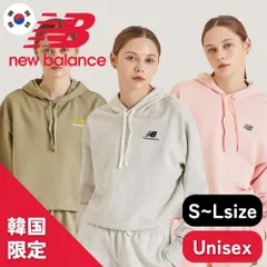 【韓国正規品 韓国限定】日本未入荷 New Balance ニューバランス クロップ丈フーディ NBN0C26113 UNI-SSENTIALSのサムネイル