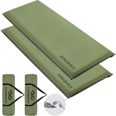CAMDOOR キャンプ マット エアーマット 厚手 10cm/8cm【30秒自動膨張・超広幅75cm】R値 6.8 インフレーターマット 車中泊 インフ マット コンパクト 自動膨張 キャンプ用品 寝具エアーベッド 防水防潮 安全無臭 持ち運び便利