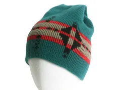 【お得なクーポン配布中!】 80s USA製 WIGWAM ウール ニット キャップ メンズ レディース フリーサイズ 古着 ヴィンテージ ニット帽 ノルディック ネイティブ ビーニー