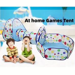 トンネル付きキッズプレイテント子供用屋内ボールプールトンネルテント便利なベビークロールシューティングゲームパークおもちゃの家