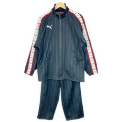 古着 メンズS-M/SS PUMA/プーマ ジャージ上下セット トラックジャケット パンツ スポーツ ブラック/レッド/ホワイト 862216-862217 gl00174