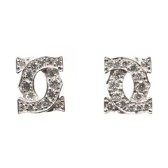 カルティエ CARTIER ピアス 2C ダイヤ ピアス K18WG（ホワイトゴールド） ダイヤモンド 2C ダイヤ ピアス レディース Used Aのサムネイル