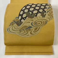 O0699 美品 逸品 希少 洛風林 正絹 本袋帯