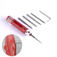Special Sale! 5-Piece Carbide Chisel Set for Figures, Plastic Models, and Molds. Includes 0.2mm, 0.4mm, 0.6mm, 0.8mm, and 1.0mm Carving Knives. Includes Storage Box.