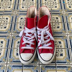 コンバース CONVERSE 【23.5㎝】レッド ハイカットスニーカー