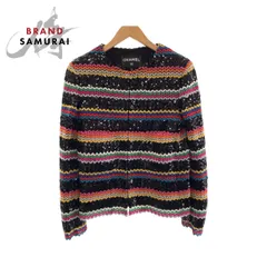 超美品 シャネル スパンコール サイズ36 マルチカラー コットン