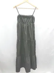 ◇ ⊂ ZARA ザラ 胸元レース キャミワンピ ノースリーブ ロング ワンピース サイズXS ブラック レディース E  【1501160018175】