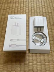 PD充電器【2点セット】 20W USB-C電源アダプタ PD急速充電ケーブル