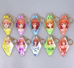【中古】キーホルダー 全10種セット 「映画 五等分の花嫁 描き下ろしイラスト フルーツワンピースver. トレーディングアクリルキーホルダー」