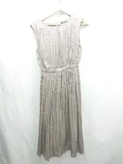 ◇ ⊂ NATURAL BEAUTY BASIC ナチュラルビューティーベーシック 膝下丈 ワンピース サイズM ブラウン系 レディース E  【1501230014625】