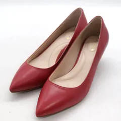 コールハーン パンプス ポインテッドトゥ ブランド シューズ 靴 レディース 6Bサイズ レッド COLE HAAN 【中古】
