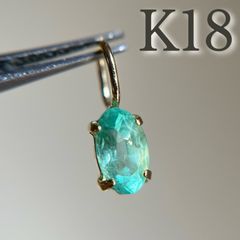 K18 天然石スフェーン oval ペンダントトップ 希少宝石 - メルカリ