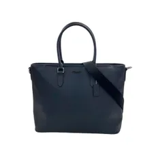 【美品】コーチ ベケット 2way ビジネスバッグ ネイビー レザー 2842 新品未使用】COACH トートバッグ ビジネスバッグ ベケット 2way