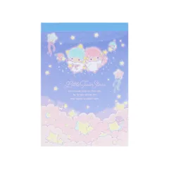 【メール便】リトルツインスターズ メモ帳 メモミニ ミニミニメモ 夜空 サンリオ サンスター文具 メモパッド 伝言 キャラクター グッズ 