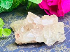 レコードキーパー△ ピンクヒマラヤ水晶　レインボー　クリスタル　クラスター