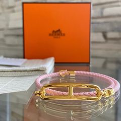 美品☆HERMES レザーブレスレット 《ルリ》 ドゥブルトゥール 