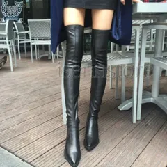 ロングブーツ エナメル ピンヒール 厚底 レースアップ 黒 31H0eBXhRQL.jpg_BO30,255,255,