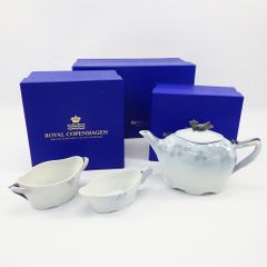 Royal Copenhagen ロイヤルコペンハーゲン 真夏の夜の夢 ポット・シュガー・クリーマー 計3点 箱付き 食器【中古】【送料無料】