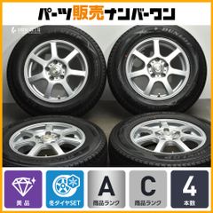【美品】Treffer 15in 5J +50 PCD114.3 ダンロップ ウィンターマックス SJ8 175/80R15 パジェロミニ テリオスキッド 交換用 スタッドレス