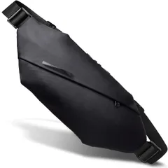 【迅速発送】Flechazo 機能強化3.0］ショルダーバッグ メンズ 斜めがけ ボディバッグ ウエストポーチ セキュリティポーチ コンパクト 小さめ 軽量 スキミング防止 rfid 軽量 撥水 多機能 3way 海外旅行、通勤、スポーツに適用(機能強化－ブラ