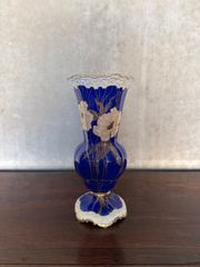 良品＊深川製磁 ブルーチャイナ 花瓶 フラワーベース 高さ23cm 1