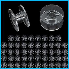 【BEAUTY PLAYER】家庭用ミシン用 ボビン(11.5mm) シンガー 50個 透明 裁縫道具 ハンドメイド材料 DIY (50個セット)