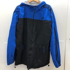 adidas/アディダス ００年代～ リバーシブルジャケット ナイロンジャケット コットンジャケット スリーライン 00’s ベトナム製 メンズ L ブルー/ブラック/グレー