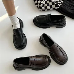 ローファー 学生 シューズ JK パンプス 女子 通勤 通学 レディース スクール カジュアル フォーマル 制服靴 美脚 美足 履きやすい 厚底 靴 シューズkanpa01